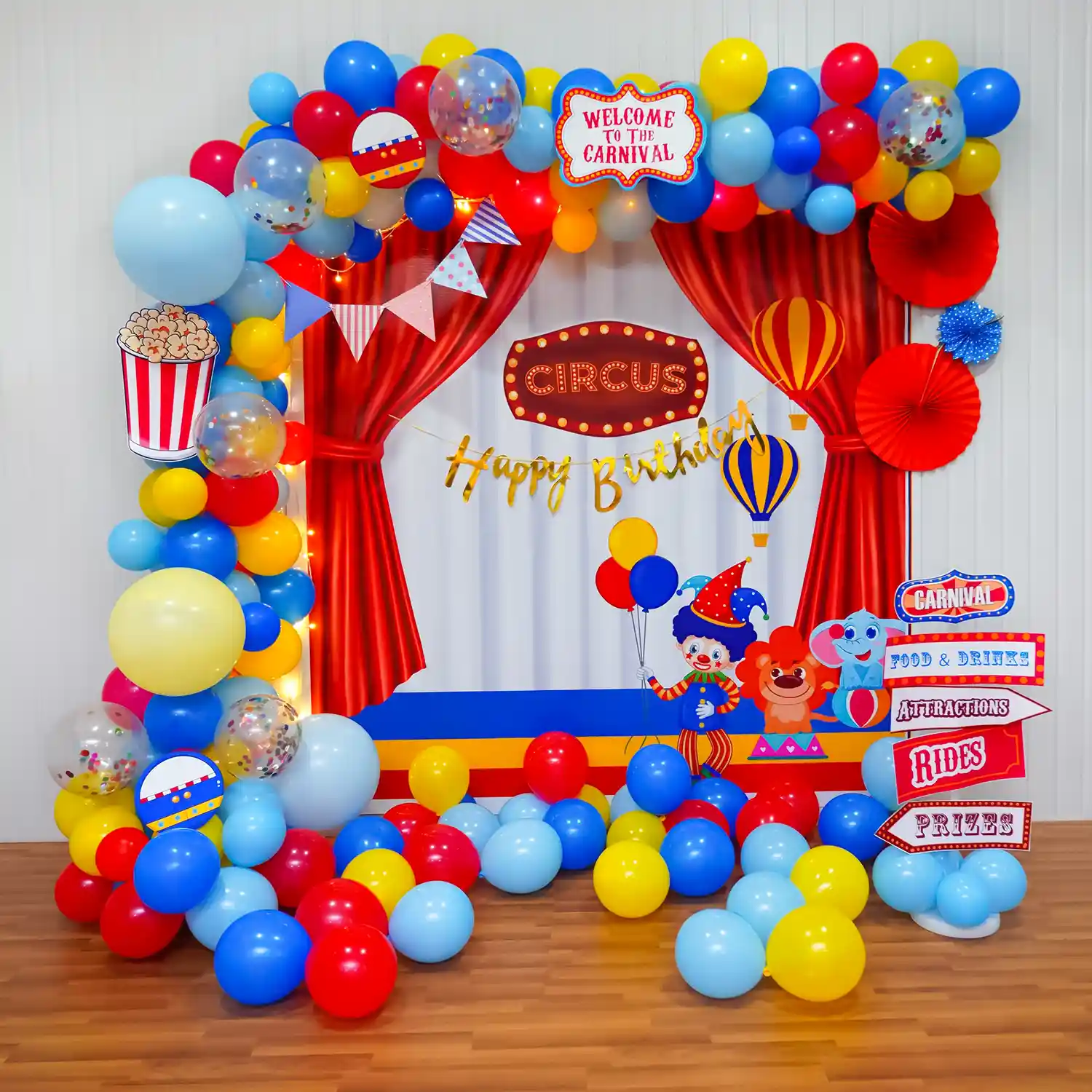 Colourful Circus Birthday Carnival Decor